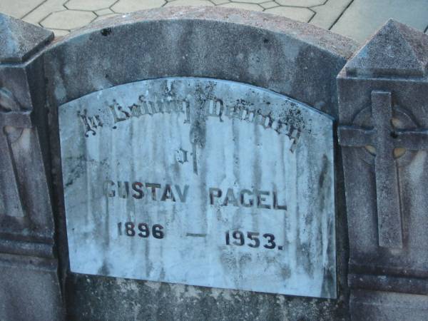 Gustav PAGEL  | 1896 - 1953  | Minden/Coolana - St Johns Lutheran  | 