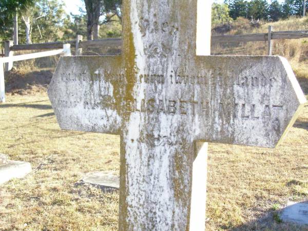 Elisabeth MILLAT, nee MULLER,  | born 8 May 1872 died 4? Feb 1894;  | St Johns Evangelical Lutheran Church, Minden, Esk Shire  | 
