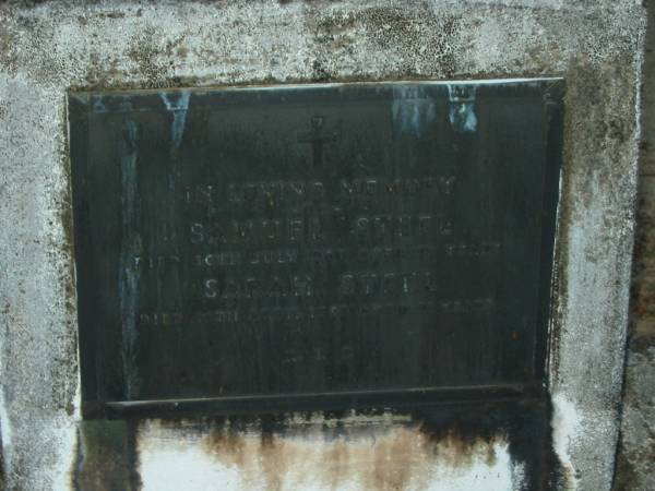 Samuel STEEL,  | died 30 July 1960 aged 93? years;  | Sarah STEEL,  | died 10 April 1958? aged 91? years;  | Mooloolah cemetery, City of Caloundra  |   | 