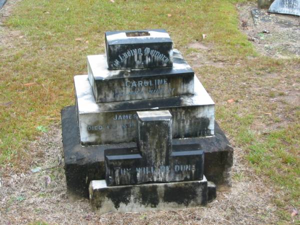 Caroline,  | wife of James MAWHINNEY  | died 17 Sept 1923? aged 69 years;  | Mooloolah cemetery, City of Caloundra  |   | 
