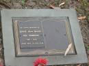 
Jessie Jean BAILEY (nee SEBBENS),
1926 - 2004,
wife of Malcolm;
Mooloolah cemetery, City of Caloundra

