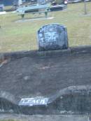 
Samuel Saxby LEACH.
father,
died 8 July 1950 aged 80? years;
Mary Jane LEACH,
mother,
died 26 March 1946 aged 71 years;
Mooloolah cemetery, City of Caloundra


