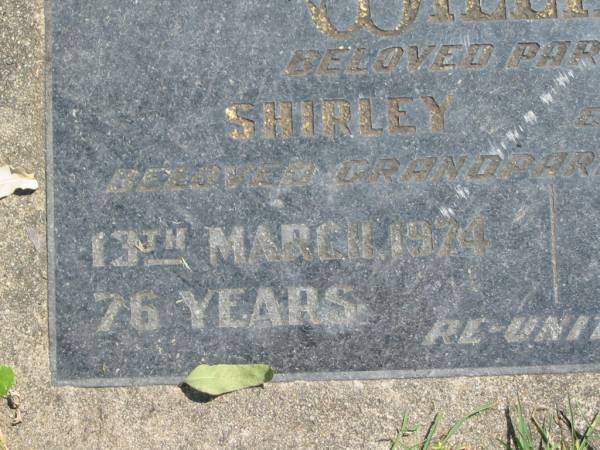 Robert Joseph WILLIAMS,  | died 13 March 1971 aged 76 years;  | Rose Ethel WILLIAMS,  | died 2 Sept 1964 aged 50 years;  | parents of Shirley & Don,  | grandparents of Jason;  | Moore-Linville general cemetery, Esk Shire  | 