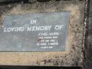 
Frank HORNE,
husband father,
died 10 Jan 1959 aged 82 years;
Ethel HORNE,
mum,
died 8 Aug 1983 aged 96 years 11 months;
Reginald Enoch HORNE,
died 12-10-1972 aged 56 years;
Moore-Linville general cemetery, Esk Shire
