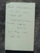 
Jacob HOLZAPFEL
13 Oct 1950, aged 68
(wife and our mother)
Frieda Louisa Rosina (HOLZAPFEL) 
27 May 1981, aged 91
Mt Cotton  Gramzow  Cornubia  Carbrook Lutheran Cemetery, Logan City

