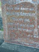 
Benjamin Rawnsley PRESTON
d: 2 Nov 1965, aged 70
Sarah Ann PRESTON
d: 8 Aug 1958, aged 70
Mt Cotton  Gramzow  Cornubia  Carbrook Lutheran Cemetery, Logan City

