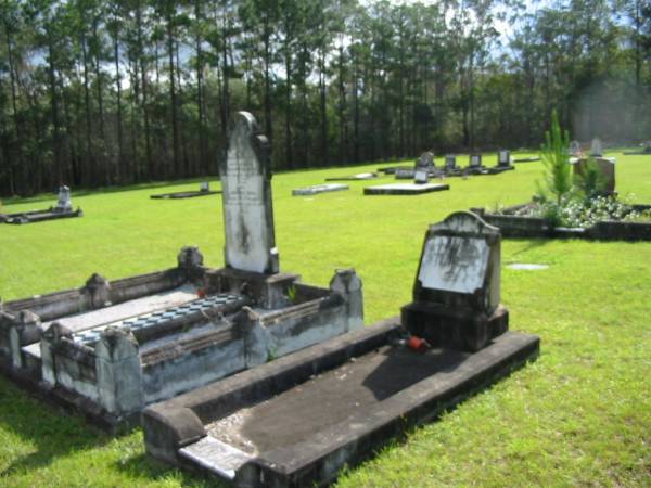 Julius Matthias (HAACK)  | husband of Caroline Emma HAACK  | d: 13 Jul 1924, aged 80  | Caroline Emma (HAACK)  | d: 24 Jan 1934, aged 81  |   | Josephine HAACK (Josie)  | d: 14 Mar 1989, aged 43  | Mt Cotton / Gramzow / Cornubia / Carbrook Lutheran Cemetery, Logan City  |   | 