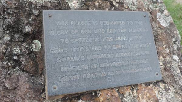 Mount Cotton St Pauls Lutheran  |   | 