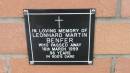 Leonhard Martin Benfer
d: 16 Mar 1999, aged 86
Mount Cotton St Pauls Lutheran Columbarium wall