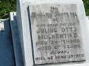 Julius Otto MOLKENTINE
24 Dec 1968, aged 97
Mount Beppo Apostolic Church Cemetery