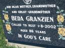 Beda GRANZIEN
1 Aug 2002, aged 86
Mount Beppo Apostolic Church Cemetery