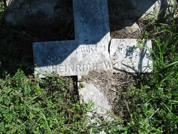 Heinrich WOLFF,  | born 4 Jan 1840 died 6 Feb 1905;  | Mt Beppo General Cemetery, Esk Shire  | 
