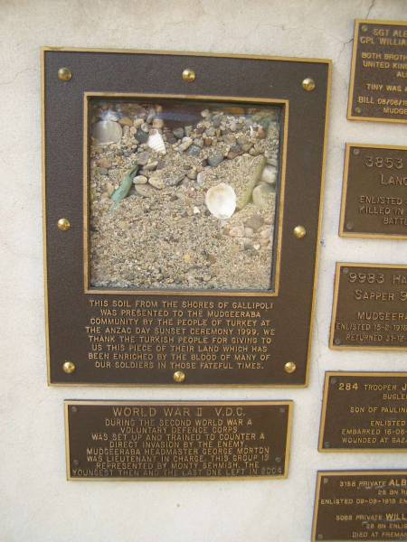 War Memorial, Elsie Laver Park, Mudgeeraba  | 