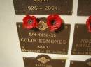 Colin EDMONDS; 30-12-1913 - 27-4-2005
War Memorial, Elsie Laver Park, Mudgeeraba