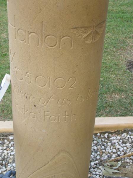 Thomas (Tommy) HANLON,  | dad,  | 30-12-56 - 05-01-02;  | Mudgeeraba cemetery, City of Gold Coast  | 