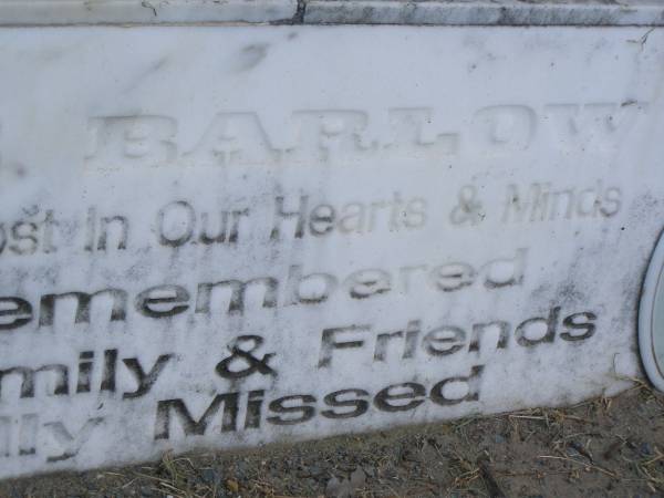 Yvonne BARLOW,  | remembered by Craig;  | Mudgeeraba cemetery, City of Gold Coast  | 