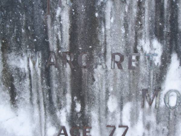 Margaret MOFFAT,  | aged 77 years;  | Allan MOFFAT,  | aged 84 years;  | Mudgeeraba cemetery, City of Gold Coast  | 