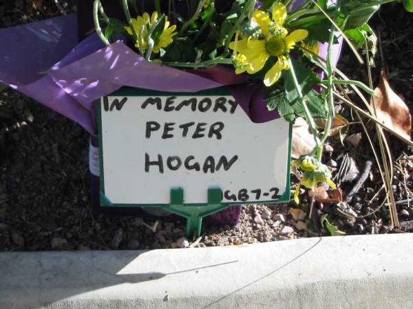Peter HOGAN;  | Mudgeeraba cemetery, City of Gold Coast  | 
