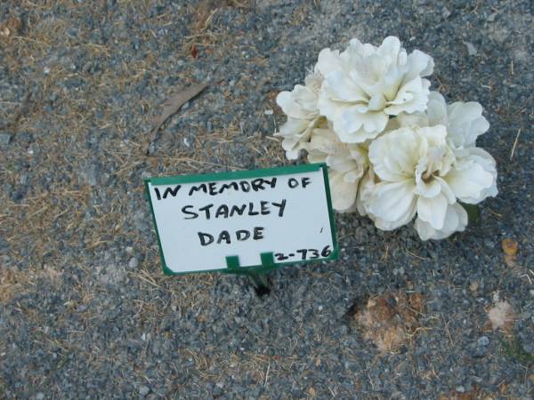 Stanley DADE;  | Mudgeeraba cemetery, City of Gold Coast  | 