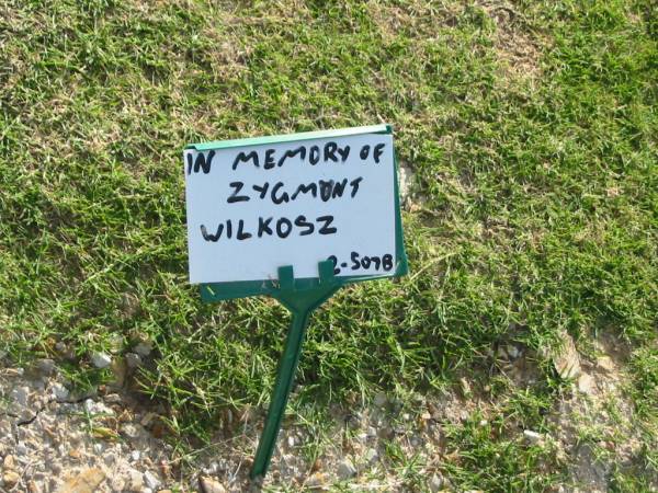Zygmunt WILKOSZ;  | Mudgeeraba cemetery, City of Gold Coast  | 