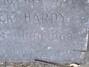 
R.J. [Jack] HARDY,
29-1-1894 - 11-10-1963;
Mudgeeraba cemetery, City of Gold Coast
