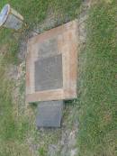 
Harold Alfred KURZ,
1911 - 1975,
husband of Pat,
father of Toni, Lauraine, Dale, Gaylene, Joanne,
Nigel & Simon;
H.A. KURZ,
died 7 Sept 1975 aged 63 years;
Lauraine KURZ,
died 30 Nov 2002,
mate of Peter;
Mudgeeraba cemetery, City of Gold Coast
