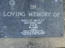 
Noelle MEULET,
died 13-8-95 aged 88 years,
with John;
Mudgeeraba cemetery, City of Gold Coast
