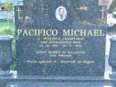 
Pacifico Michael CAMILLERI,
24-09-1937 - 30-11-2004;
Mudgeeraba cemetery, City of Gold Coast
