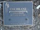 
Desca Helen COCHRANE,
14-3-1924 - 20-5-2000;
Mudgeeraba cemetery, City of Gold Coast

