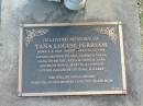 
Tana Louise PERRIAM,
born 5-6-1948,
died 20-12-1999,
mother to Ann, Tammy & Jarna,
nana to Brodie, Kyla & Chenoa Tana,
sister of Robin, Janette & Lynette,
daughter of Pearl & Harry;
Mudgeeraba cemetery, City of Gold Coast
