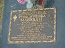 
Peter Whitiora MARSHALL,
8-6-1956 - 10-2-2004,
wife Vicki,
children Natasha, John, James, Haylei & Peter;
Mudgeeraba cemetery, City of Gold Coast
