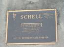 
Dudley Godfrey (Chappy) SCHELL,
22-6-1914 - 31-10-2000,
husband of Barbara (Lady Babs);
Mudgeeraba cemetery, City of Gold Coast
