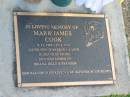 
Mark James COOK,
9-11-1965 - 27-9-2003,
son of Barbara & Mick,
husband of Jackie,
father of Briana, Billy & Brandon;
Mudgeeraba cemetery, City of Gold Coast
