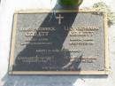
James Frederick GELLETT,
11-3-1912 - 4-4-1998,
husband of Lucy;
Lucy Catherine GELLETT,
22-6-1914 - 3-2-2005,
wife of Jim;
parents of James, Roger & Nancy;
Mudgeeraba cemetery, City of Gold Coast
