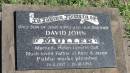 
David John MULLER
b: 19 Feb 1957
d: 19 Oct 1992
son of John and Peg MULLER
wife Helen Lynette GULL
father of Kerri and Jason

Mulgildie Cemetery, North Burnett Region


