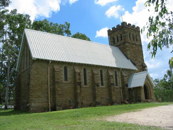 St John the Evangelist Anglican Church;  | Mundoolun Anglican cemetery, Beaudesert Shire  | 