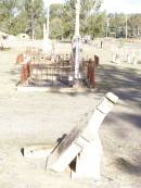 
Mary, wife of Archibald MCDONALD,
daughter of Duglad MCGREGOR,
Lissmore Argyleshire Scotland,
died Murphys Creek 13 May 1888 aged 68 years;
Murphys Creek cemetery, Gatton Shire

