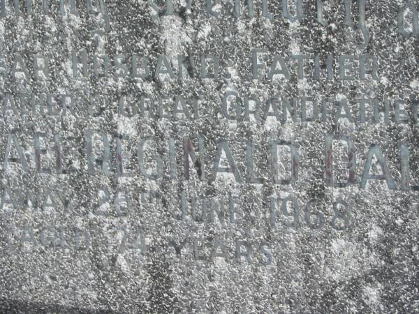 Michael Reginald DALY,  | husband father grandfather great-grandfather,  | died 26 June 1968 aged 74 years;  | Murwillumbah Catholic Cemetery, New South Wales  | 