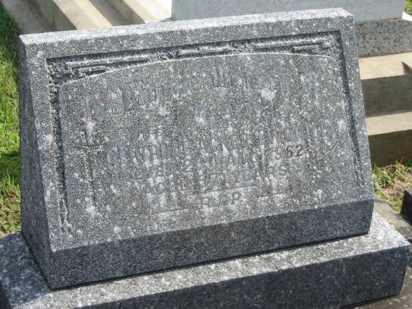 Gertrude Agnes TWOHILL,  | wife mother,  | died 25 Aug 1962 aged 57 years;  | Murwillumbah Catholic Cemetery, New South Wales  | 