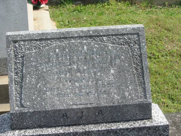 John Abbott TWOHILL,  | died 4 Dec 1973 aged 76 years;  | Murwillumbah Catholic Cemetery, New South Wales  | 
