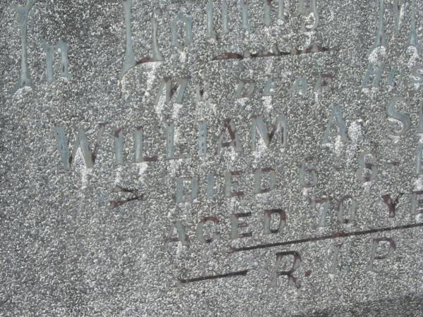 William A. SPERRING,  | husband,  | died 6-8-1961 aged 70 years;  | Murwillumbah Catholic Cemetery, New South Wales  | 
