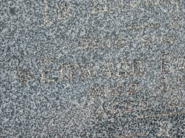 Edward Brian PRITCHARD,  | son brother,  | died 5 June 1959 aged 22 years;  | Murwillumbah Catholic Cemetery, New South Wales  | 