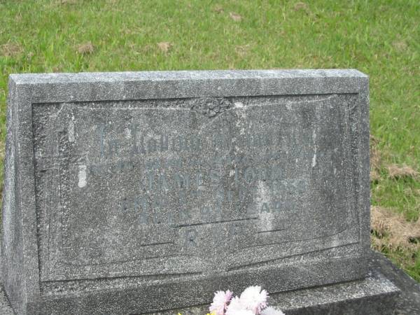 James TOGO,  | husband father,  | died 5 Sept 1956 aged 93 years;  | Murwillumbah Catholic Cemetery, New South Wales  | 