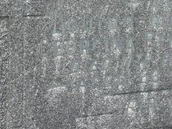 Georgina Ethel SAMS,  | died 11 Feb 1957 aged 63 years;  | Murwillumbah Catholic Cemetery, New South Wales  | 