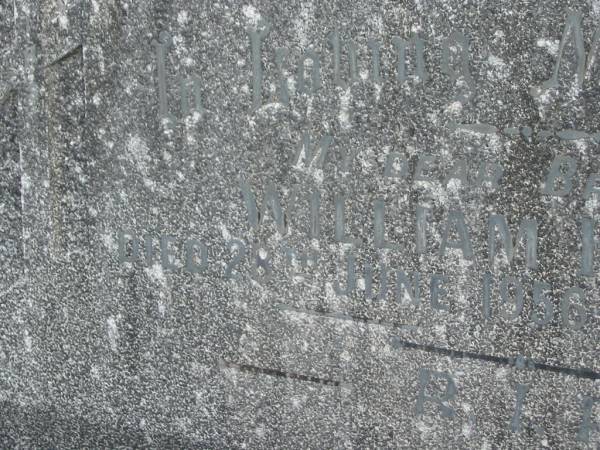 William HARDY,  | brother,  | died 28 June 1956 aged 89 years;  | Murwillumbah Catholic Cemetery, New South Wales  | 