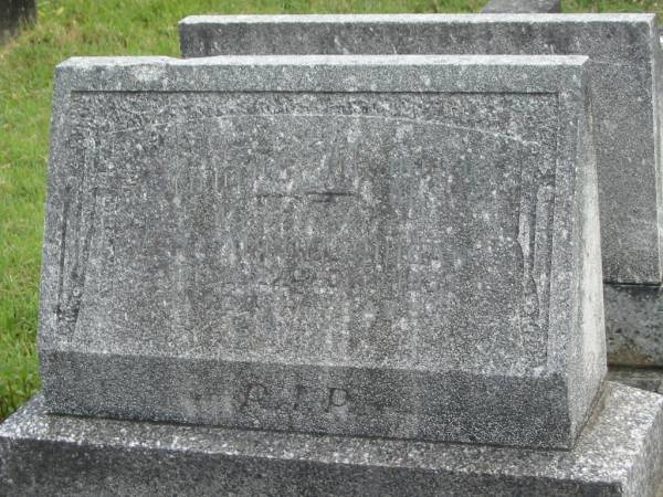 Vera Muriel QUIGAN,  | wife,  | died 27 Oct 1957 aged 57 years;  | Murwillumbah Catholic Cemetery, New South Wales  | 