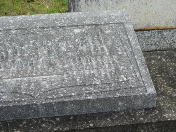 Ernest Maximillian WORTHINGTON,  | died 11 Nov 1953 aged 80 years;  | Murwillumbah Catholic Cemetery, New South Wales  | 