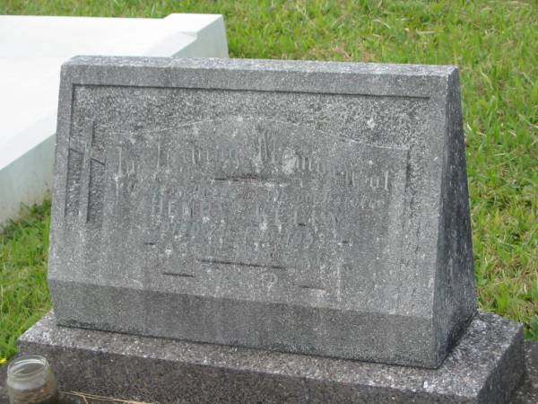 Henry KELLY,  | husband father,  | died 23 Feb 1953 aged 39 years;  | Murwillumbah Catholic Cemetery, New South Wales  | 
