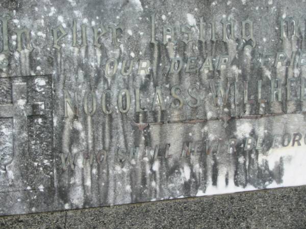 Nocolass Willhelm BOLLEN;  | Murwillumbah Catholic Cemetery, New South Wales  | 