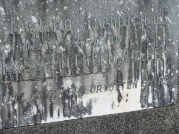 Nocolass Willhelm BOLLEN;  | Murwillumbah Catholic Cemetery, New South Wales  | 